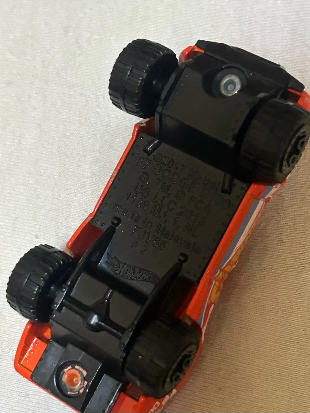 Hot Wheels 2021 HW Race Team '87 Dodge D100 Orange Pickup Truck 1:64 Scale